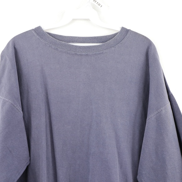 NOS Vintage 90s Streetwear Sleeve T Shirt Blue - Picture 2 of 7